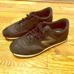 Black and Gold New Balance Shoes
